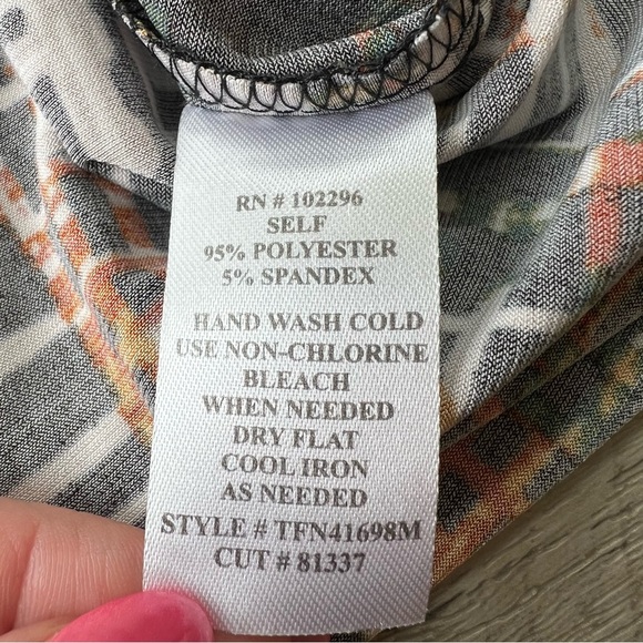 Connected Apparel Hardware Trim Surplice Dress - Picture 10 of 12